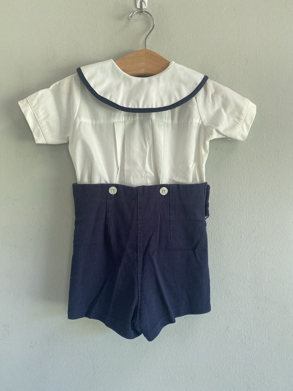 Monday's Child Sailor Shirt & Corduroy Shorts Outfit Boys 2T